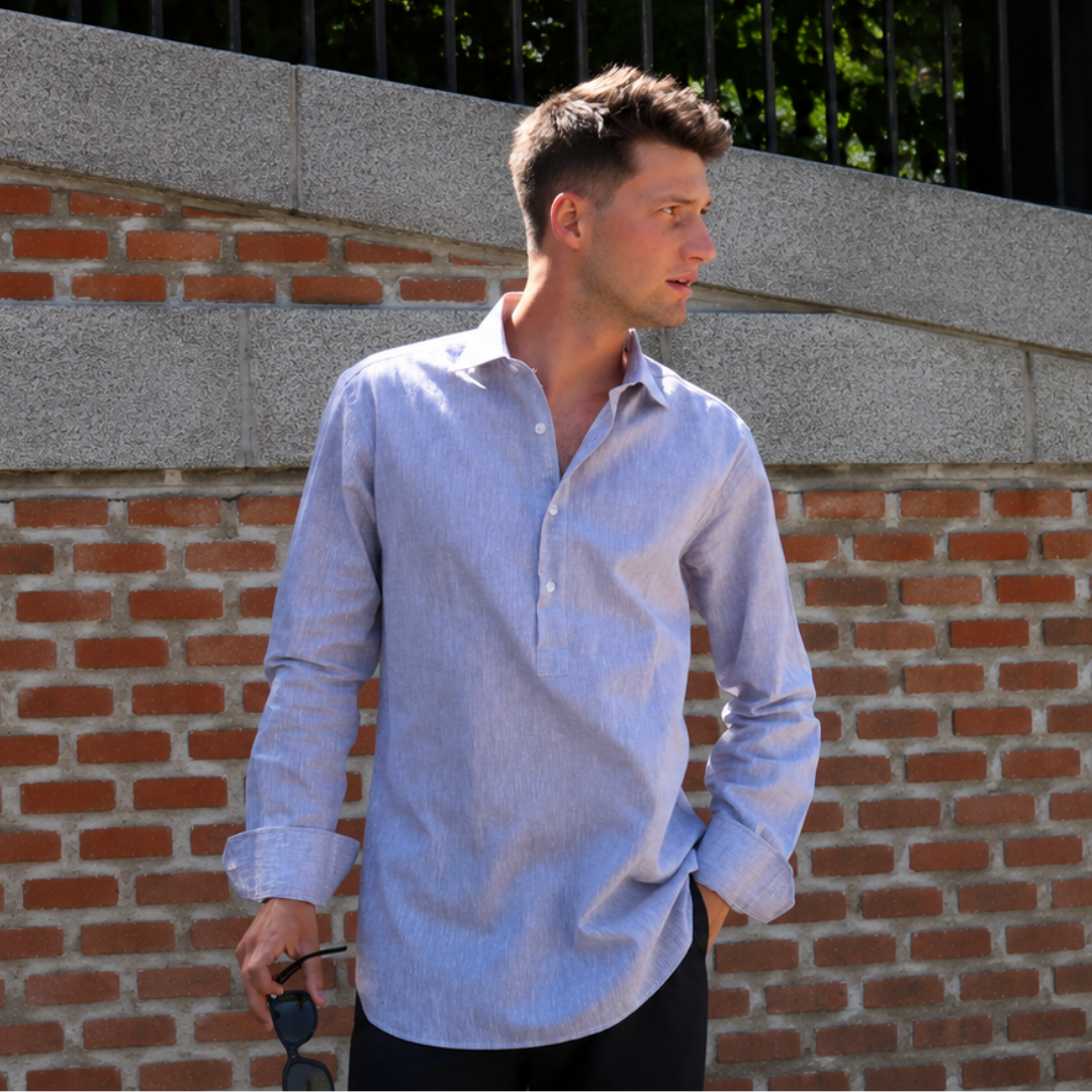 POLERA GRIS MELANGE