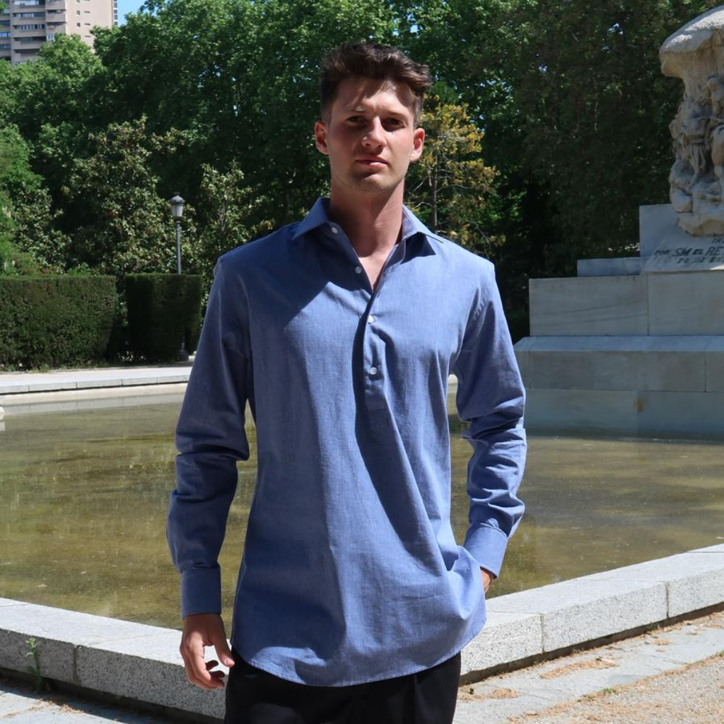 POLERA AZUL ÍNDIGO