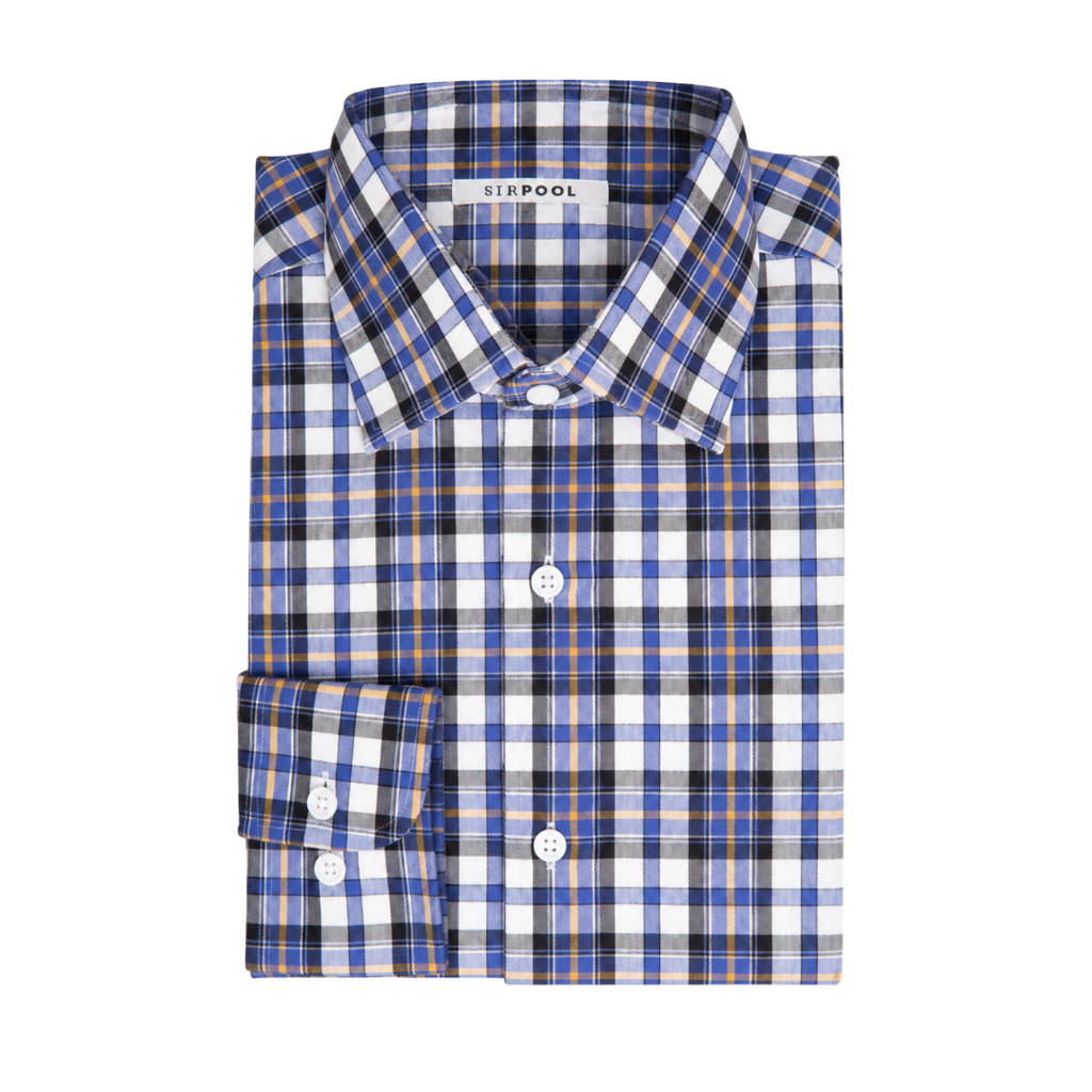 Blue Herringbone Shirt