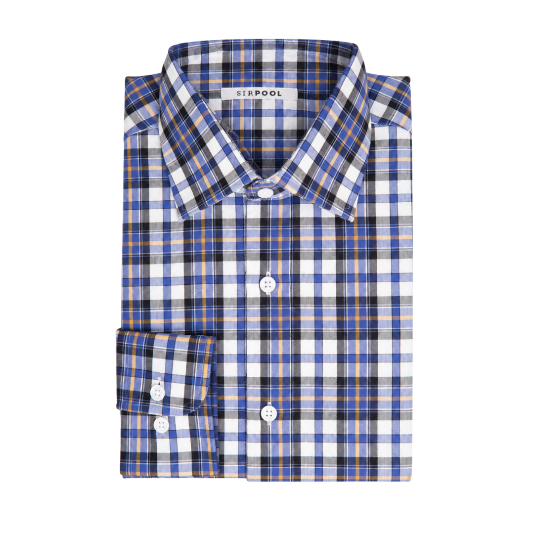 Blue Herringbone Shirt