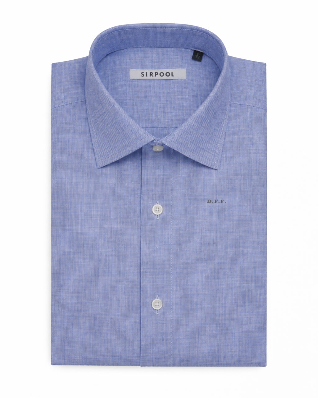 Camisa Fil-à-fil Azul Medio