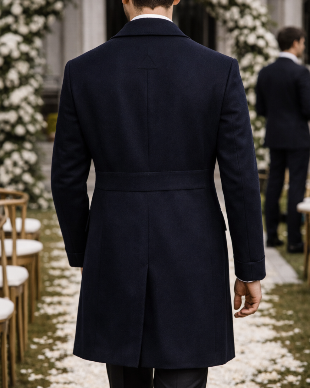 Double-breasted Three-Quarter Coat 2+1