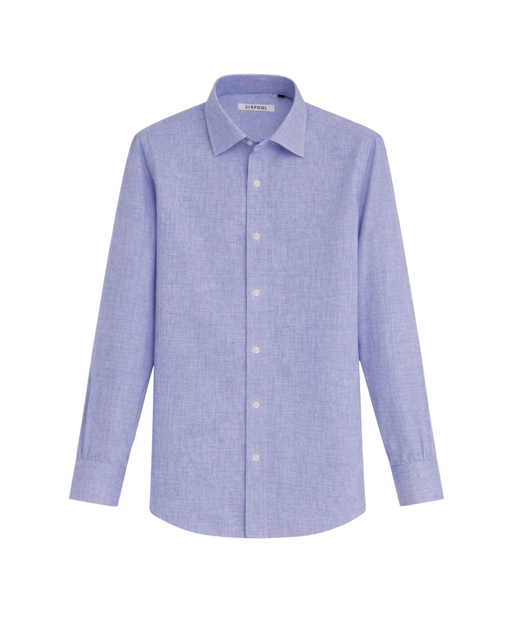 Camisa Fil-à-fil Azul Medio