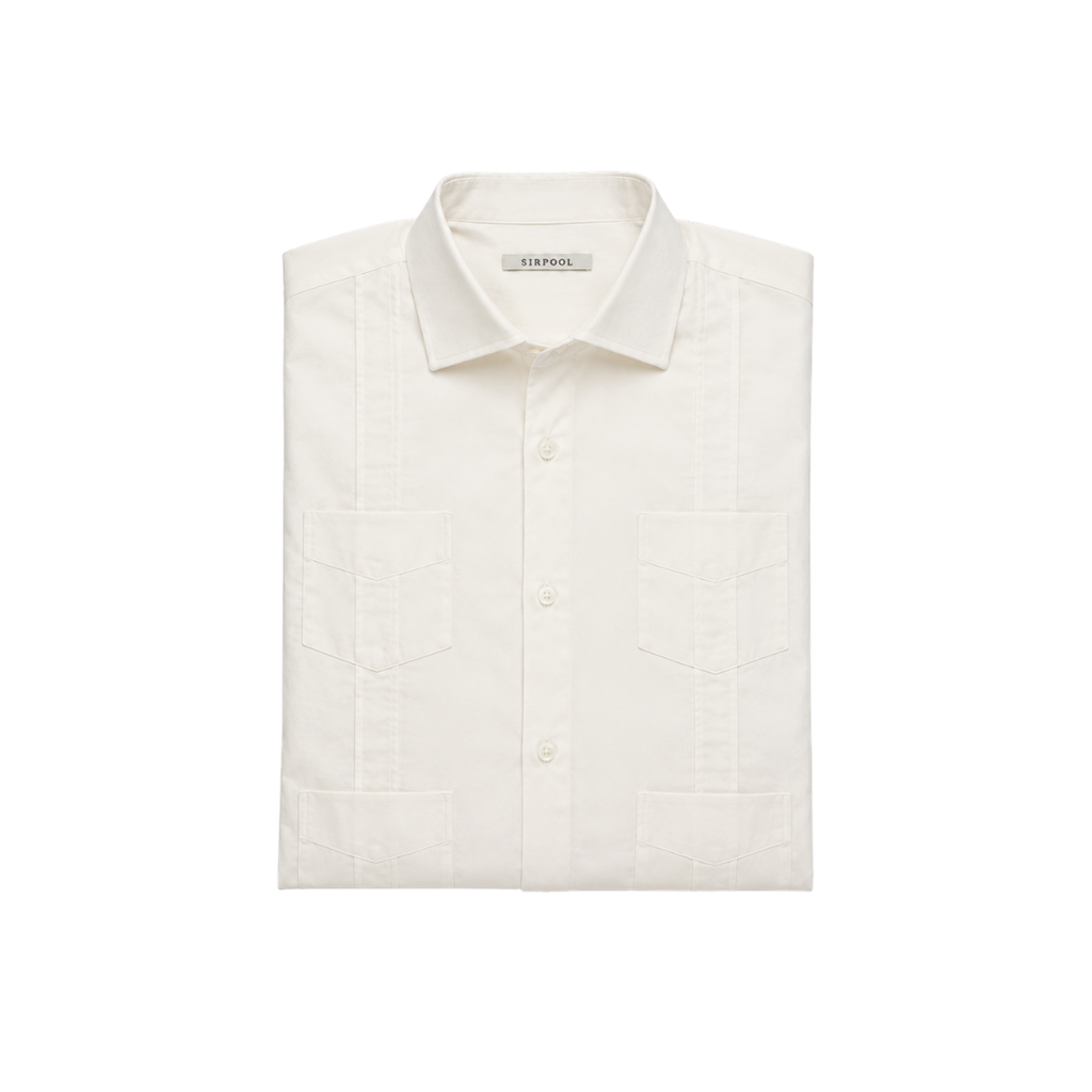 GUAYABERA BLANCO ÓPTICO