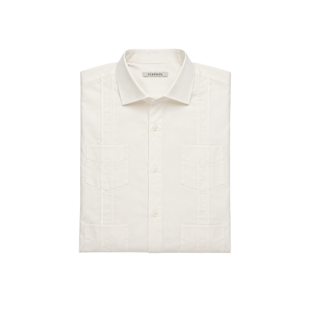 GUAYABERA BLANCO ÓPTICO
