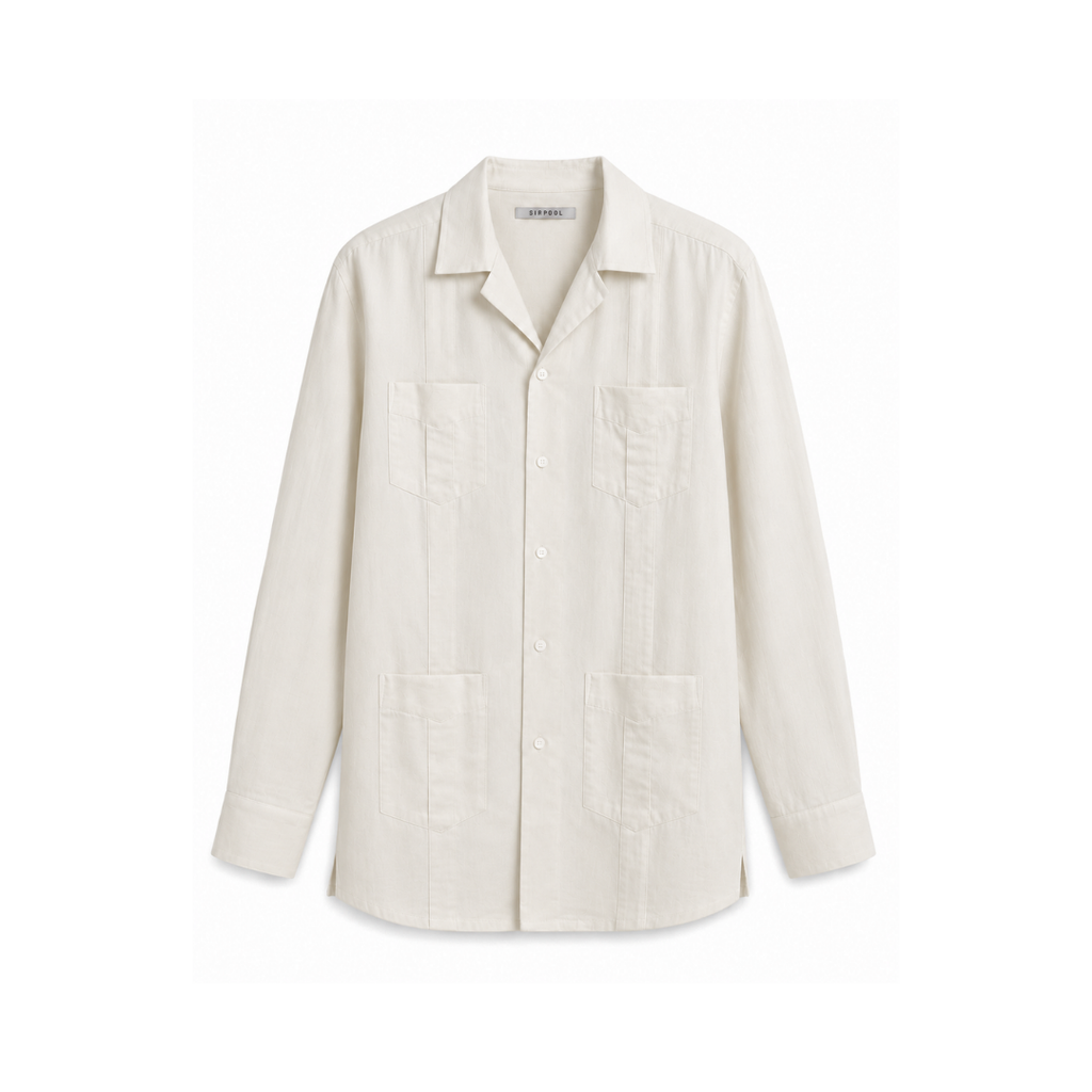 GUAYABERA BLANCO ÓPTICO