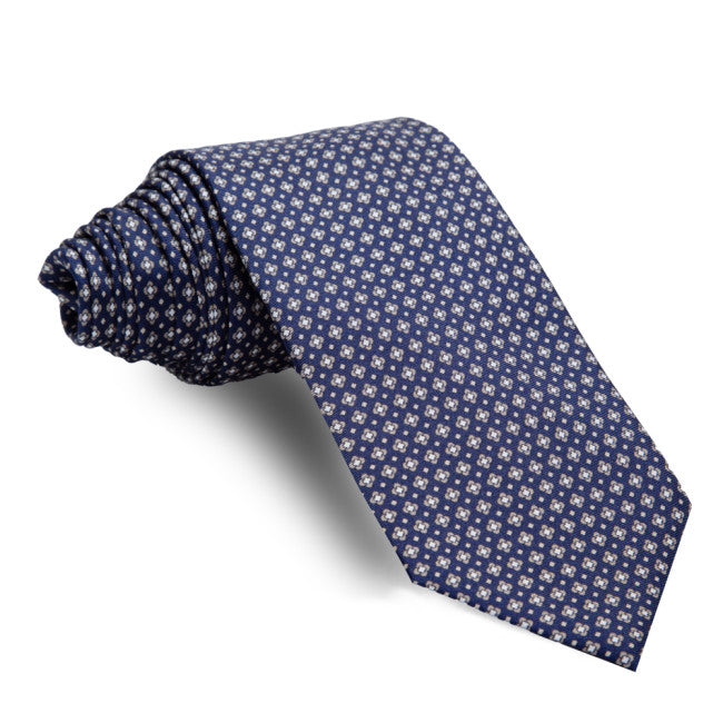 Azul Marino Dibujos Grises y Blancos