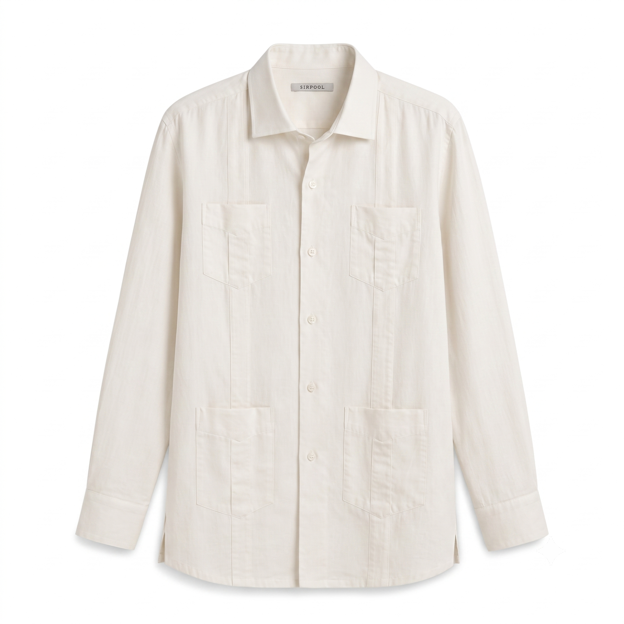 GUAYABERA BLANCO ÓPTICO