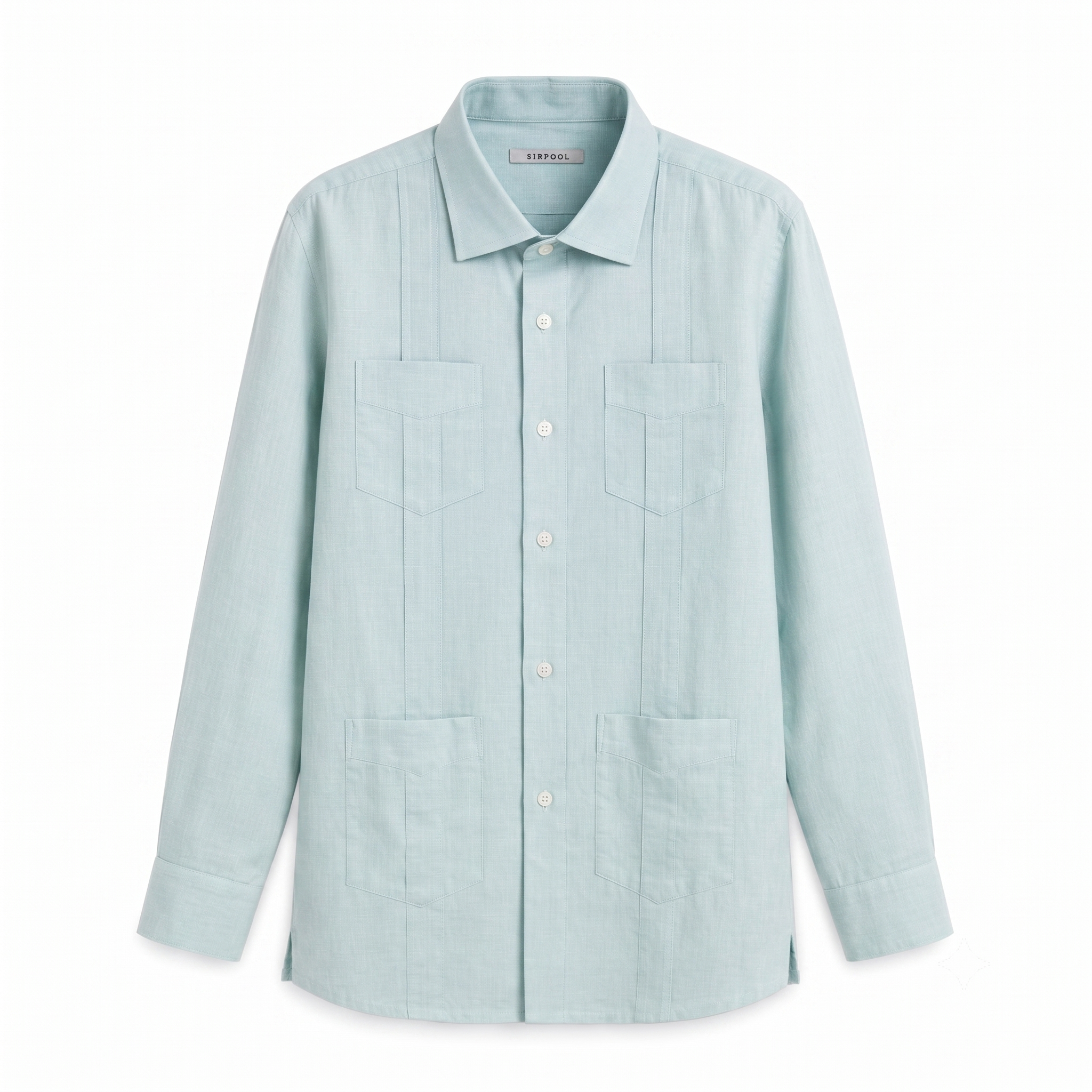 GUAYABERA VERDE AGUAMARINA