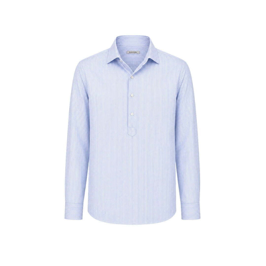 POLERA AZUL RAYA FINA
