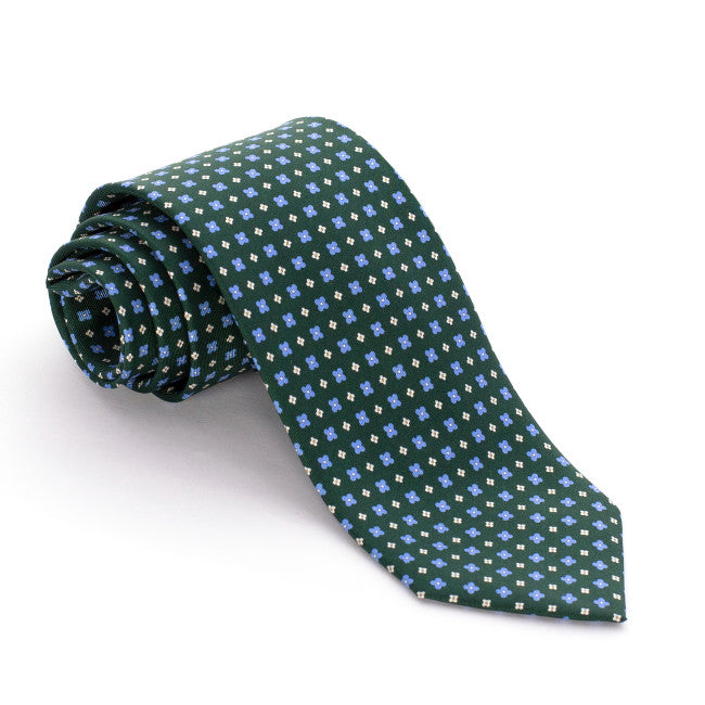 Verde Botella Dibujos Geométricos Celestes